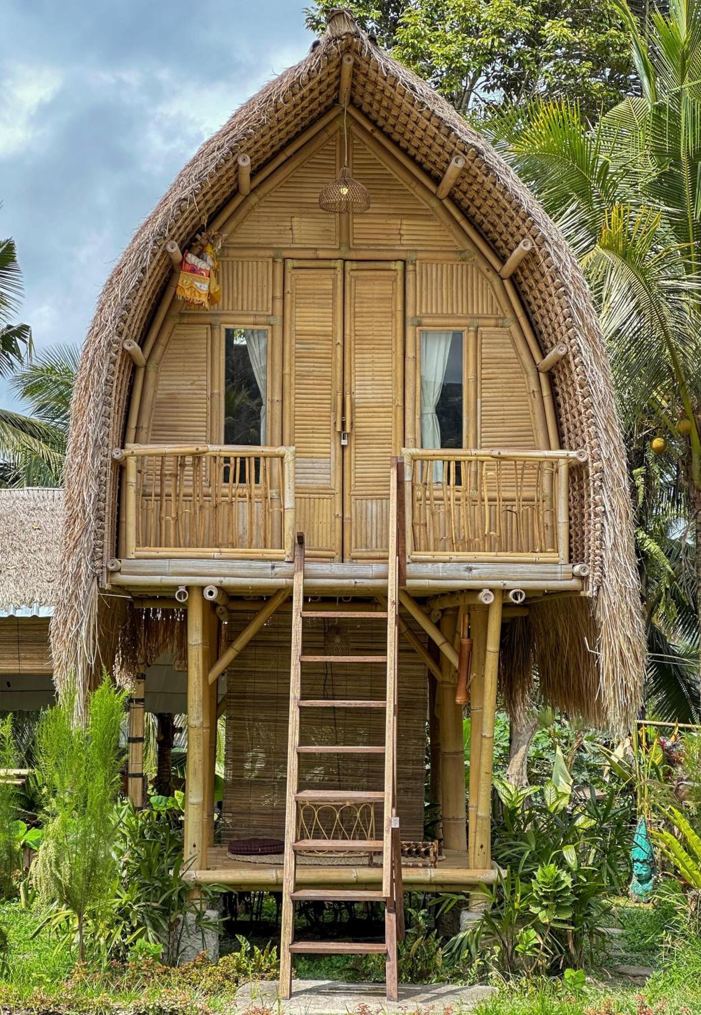 Kawig Bamboo House - Ricefield View, Eco Bamboo Home Tampaksiring Экстерьер фото