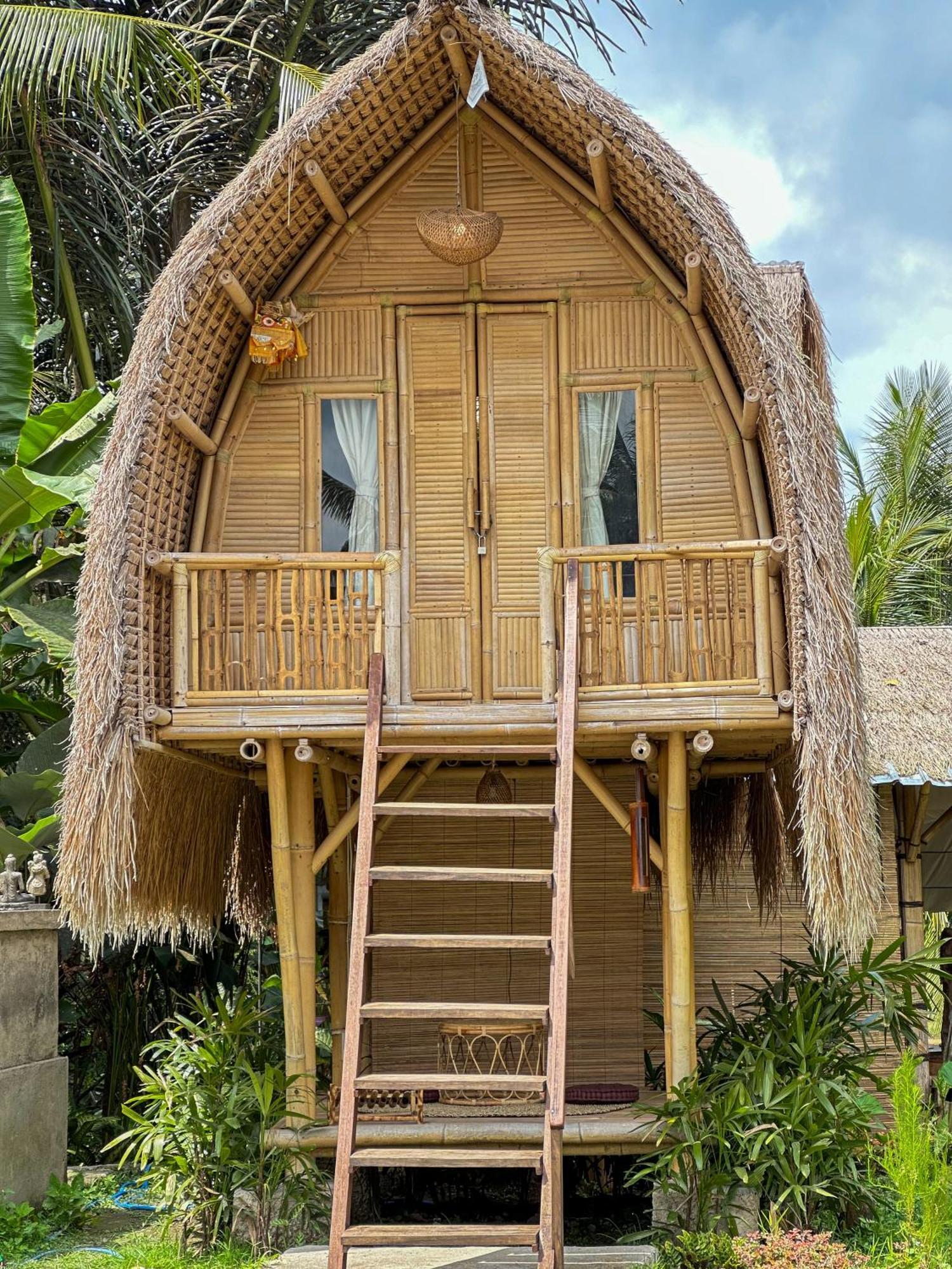 Kawig Bamboo House - Ricefield View, Eco Bamboo Home Tampaksiring Экстерьер фото