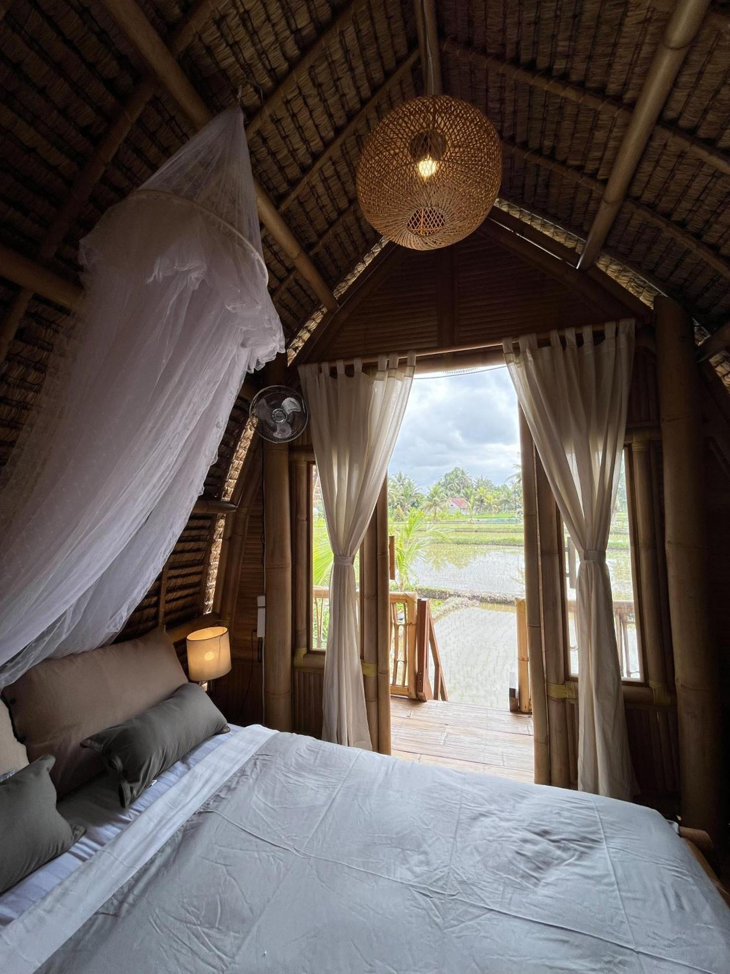 Kawig Bamboo House - Ricefield View, Eco Bamboo Home Tampaksiring Экстерьер фото