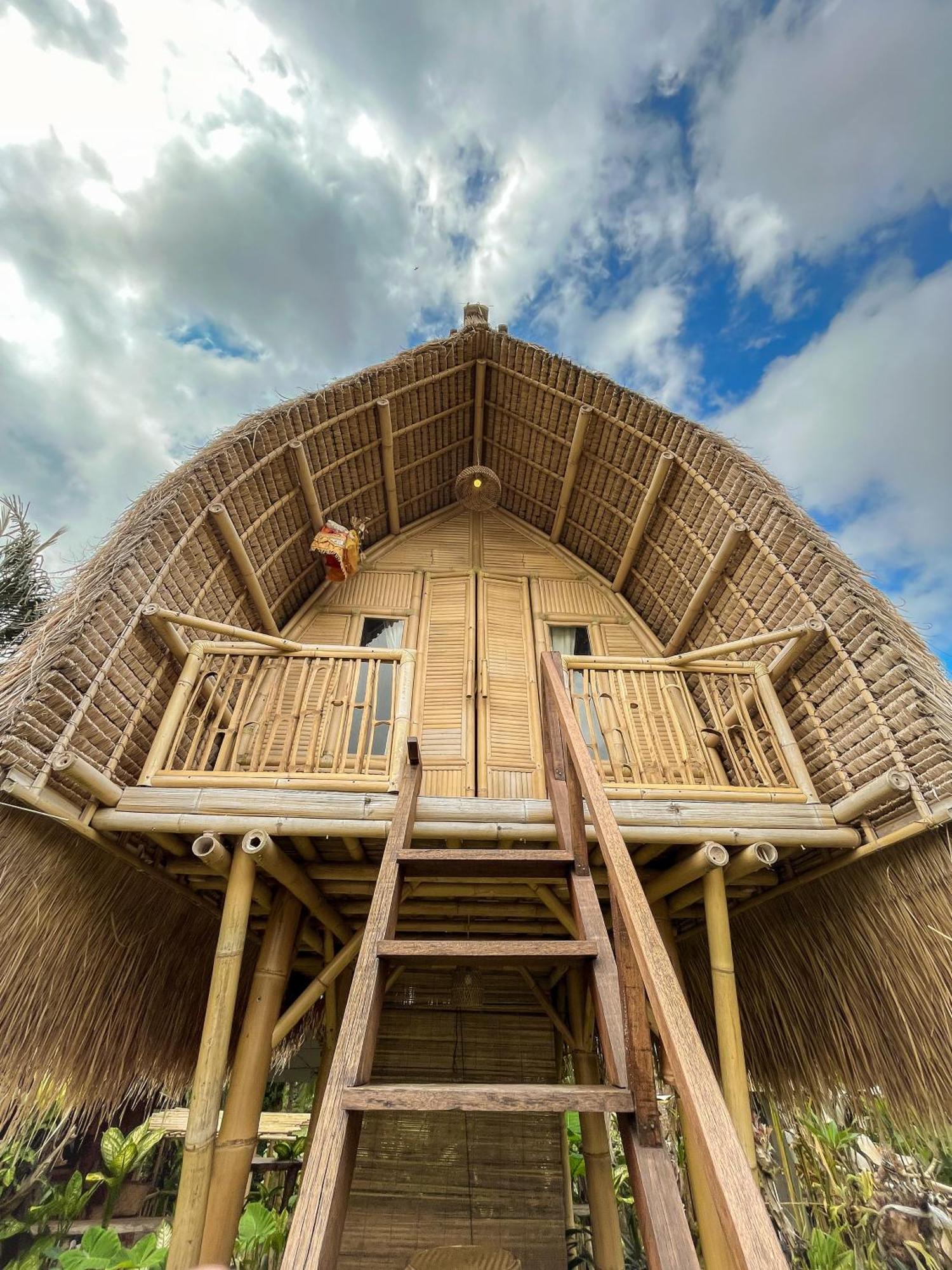 Kawig Bamboo House - Ricefield View, Eco Bamboo Home Tampaksiring Экстерьер фото