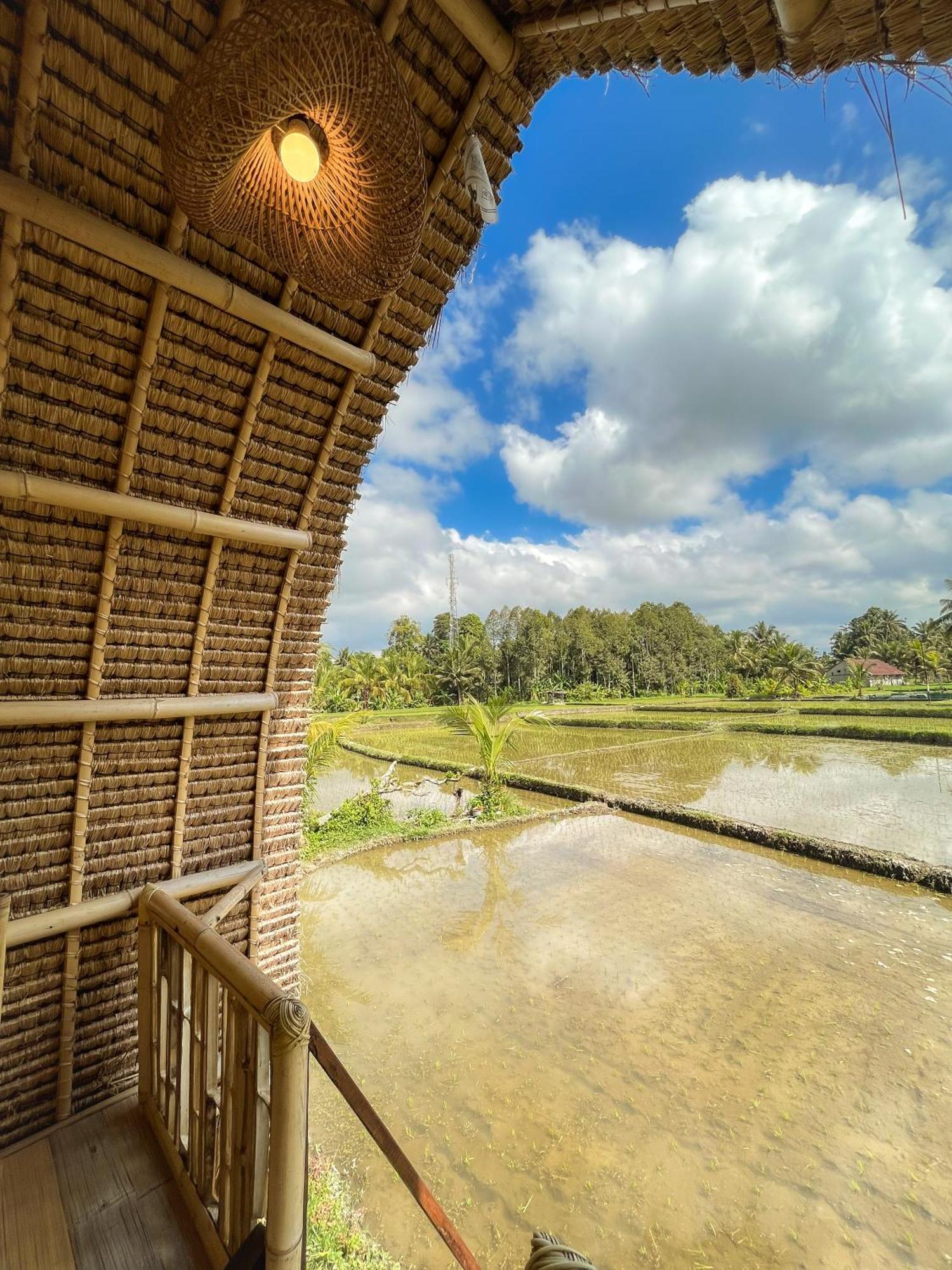 Kawig Bamboo House - Ricefield View, Eco Bamboo Home Tampaksiring Экстерьер фото