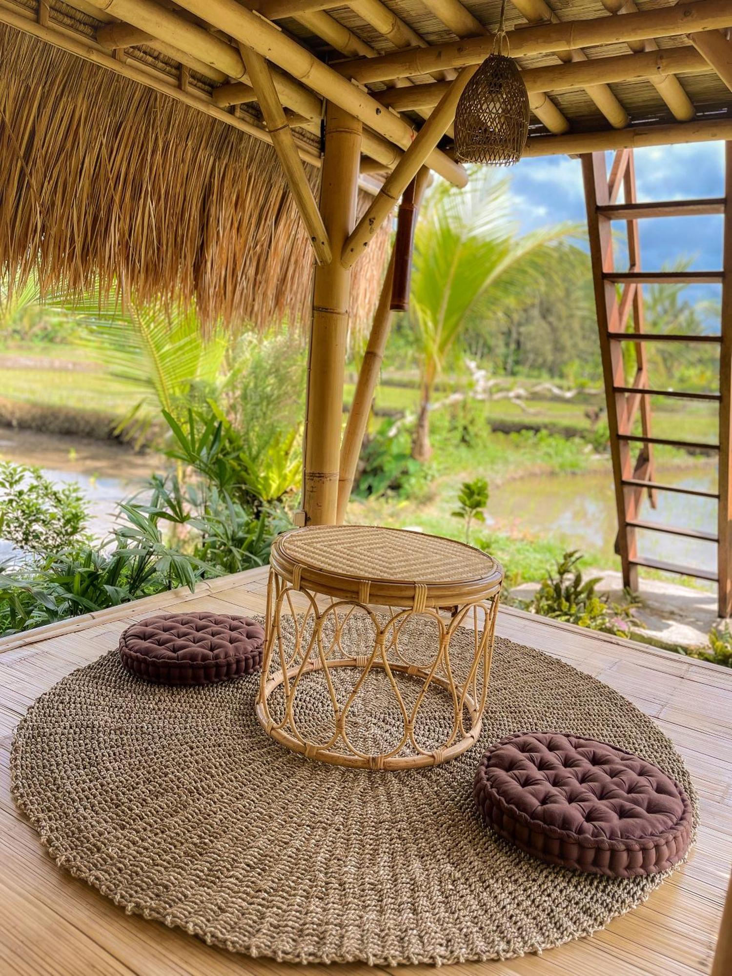 Kawig Bamboo House - Ricefield View, Eco Bamboo Home Tampaksiring Экстерьер фото